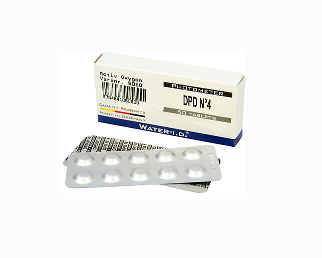 Testtabletter Aktivt syre DPD4 fotometriska 50st