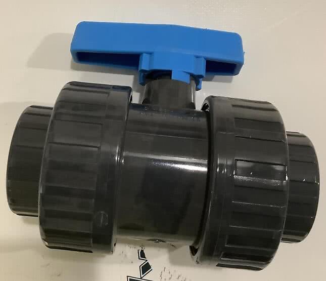 Ventil pvc 1½" invändig gäng till bypass