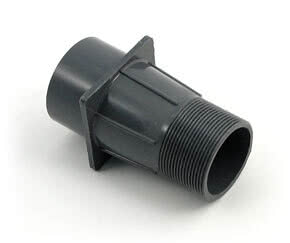 Ingjutningsrör kort pvc 2"invx2"utv