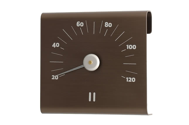 Bastutermometer svartbrun