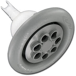 Munstycke VCR multiport roterande 130mm grå D1