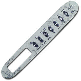 Täckdekal scrolling message center 2-pump marble LFX D1