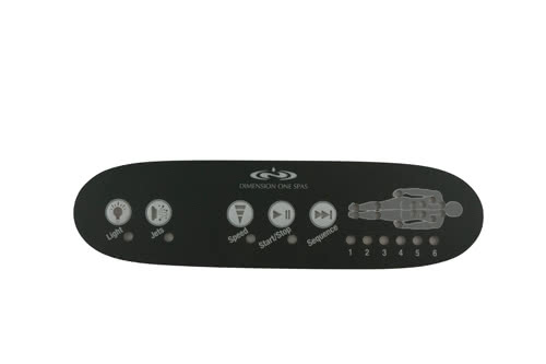 Täckdekal kontrollpanel Sequencer mörk grå D1