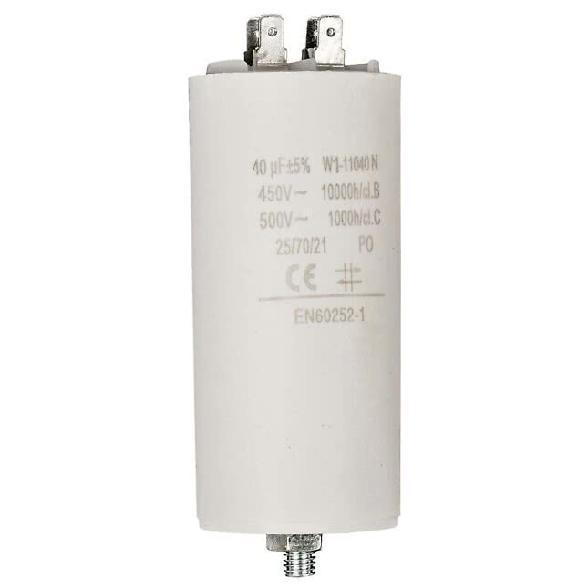 Kondensator 40µF högfart till spa pump Faston