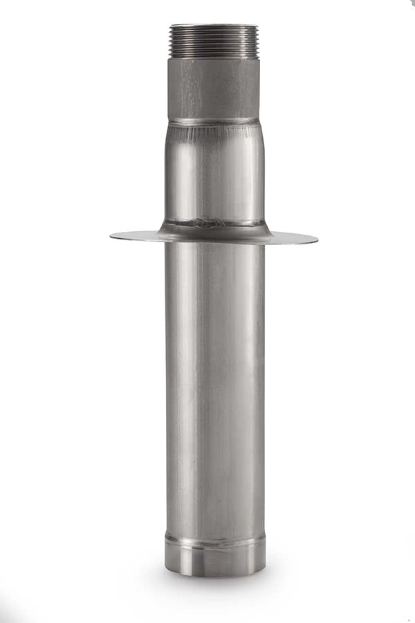 Ingjutningsrör rostfritt L 290mm inv/utv 1½"