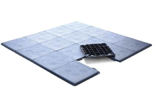 SmartDeck Spagolv svart 122x122 cm (61x61cm 4 st)