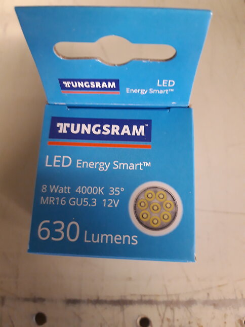 Utbyteslampa LED 12V 8W (50W) ersätter 75W trappbelysning