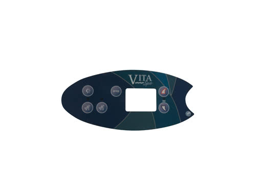 Täckdekal 6 knappar oval VL702S VITA