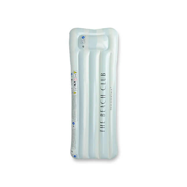 Uppblåsbar madrass randig 177x67 cm