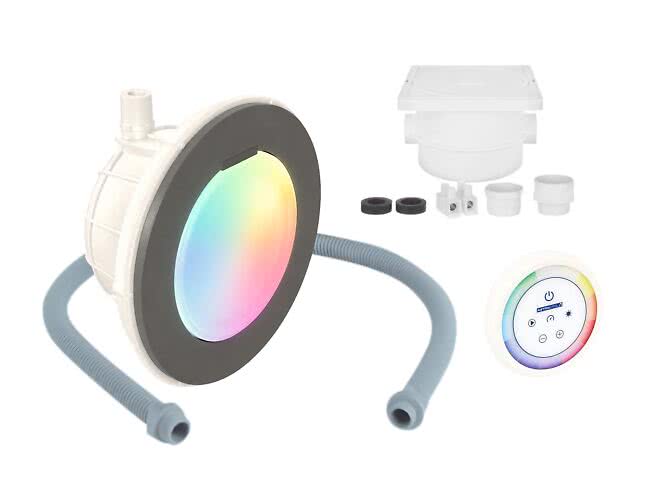Poolbelysning FlexiPure antracitgrå RGB P&P